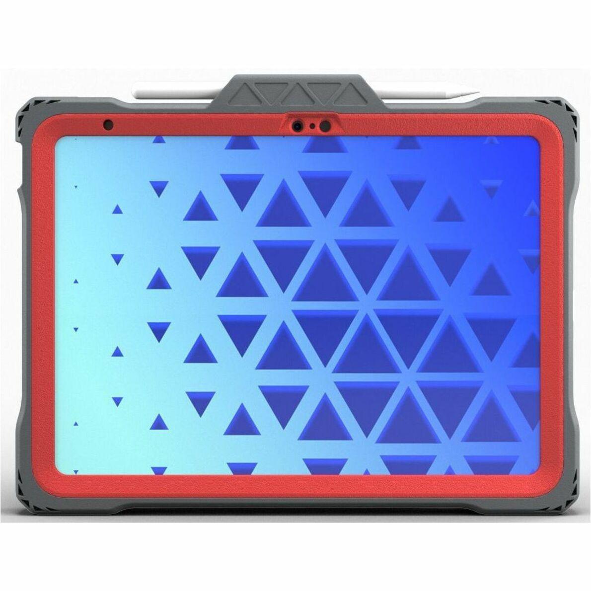 MAXCases Shield Extreme-X2 for iPad 10 10.9 (2022) (Red Bezel-Gray Case) (APSXX2IP10RED)