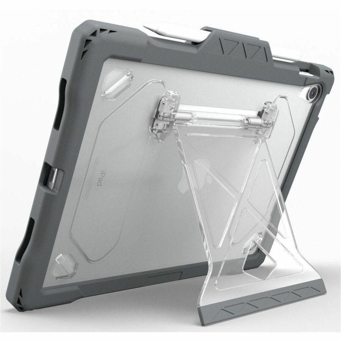 MAXCases Shield Extreme-X2 for iPad 10 10.9 (2022) (Red Bezel-Gray Case) (APSXX2IP10RED)