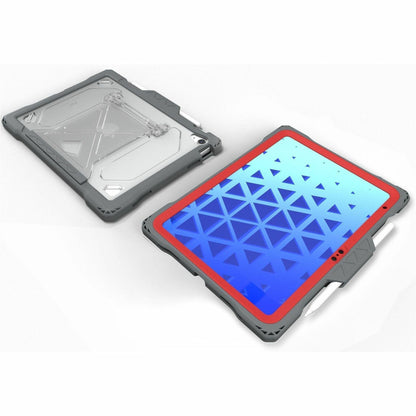 MAXCases Shield Extreme-X2 for iPad 10 10.9 (2022) (Red Bezel-Gray Case) (APSXX2IP10RED)