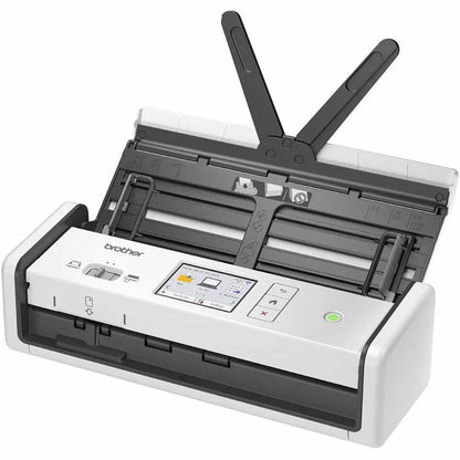 Versatility and productivity combine in the powerful Brother ADS-1800W Compact Desktop Scanner. Scan quickly and easily with wireless connectivity, 2.8" touchscreen and single-pass double-sided scanning. (ADS1800W)