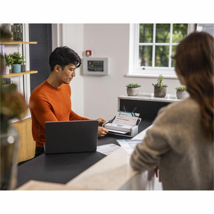 Versatility and productivity combine in the powerful Brother ADS-1800W Compact Desktop Scanner. Scan quickly and easily with wireless connectivity, 2.8" touchscreen and single-pass double-sided scanning. (ADS1800W)