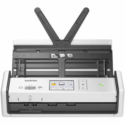 Versatility and productivity combine in the powerful Brother ADS-1800W Compact Desktop Scanner. Scan quickly and easily with wireless connectivity, 2.8" touchscreen and single-pass double-sided scanning. (ADS1800W)