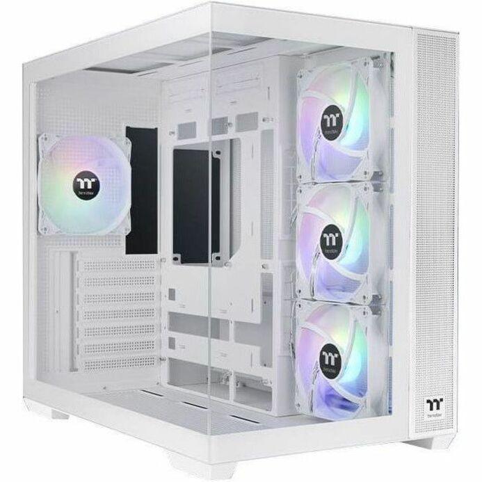Thermaltake View 380 TG ARGB Snow Mid Tower Chassis (CA-1Z2-00M6WN-00)