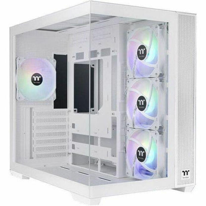 Thermaltake View 380 TG ARGB Snow Mid Tower Chassis (CA-1Z2-00M6WN-00)