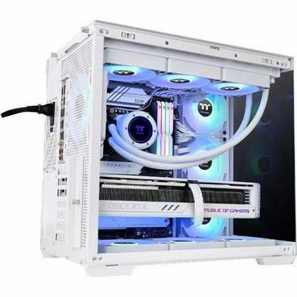 Thermaltake View 380 TG ARGB Snow Mid Tower Chassis (CA-1Z2-00M6WN-00)