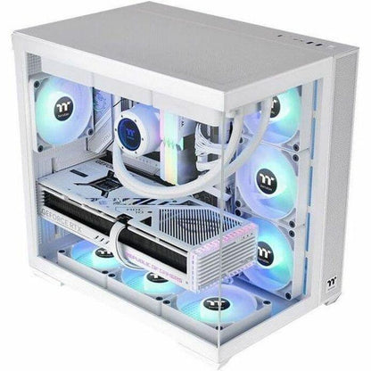 Thermaltake View 380 TG ARGB Snow Mid Tower Chassis (CA-1Z2-00M6WN-00)