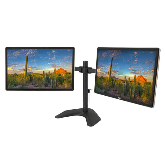Dell (P2213) 22" LED LCD Monitor PC Screen Widescreen Dual LED Monitor Setup Bundle - (2) x 22-inch Business Professional LED LCD Monitors + Dual Monitor Desk Stand | D-Sub (VGA), DVI, DisplayPort Monitor Black - Grade A (Dell Certified Refurbished)