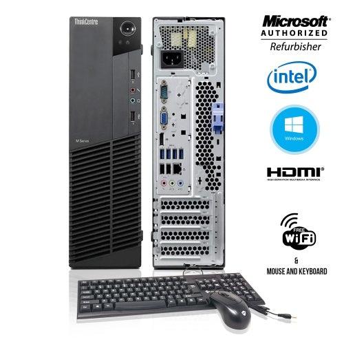 Lenovo ThinkCentre M92P (SFF) Desktop | Intel Core i5-3470 @ 3.20GHz (Quad-Core), 8GB RAM, 256GB SSD, Windows 10 Pro x64 | Intel HD Graphics, DisplayPort, VGA, USB 3.0, 1Gb Ethernet, Wi-Fi, Keyboard & Mouse | Small Form Factor PC, 1 Year Warranty
