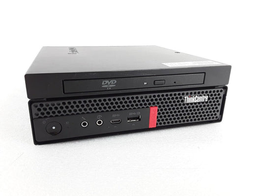 Lenovo ThinkCentre M920q Tiny Desktop PC | Intel Core I5-9500T up to 3.70 GHz Turbo 6-Cores (9th Gen), 16GB RAM, 256GB M.2 SSD, USB-C, DVD+RW, Triple Monitor, DisplayPort (4K), HDMI, 1Gb Ethernet, Keyboard, Mouse & Wi-Fi - Windows 11 Pro , 1 Year Warranty