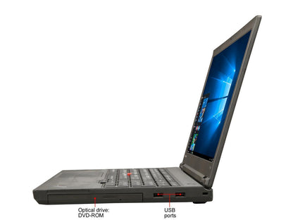 Lenovo ThinkPad T540p Business Workstation | 15.6" FHD (1080p), Intel Core i7-4600M @ 2.90GHz (4th Gen) 16GB RAM, 1TB (1000GB) SSD, Full Size Key + NumPad , Webcam, DisplayPort, DVDRW | Windows 10 Pro x64, Grade A (Certified Refurbished) - 1 Year Warranty