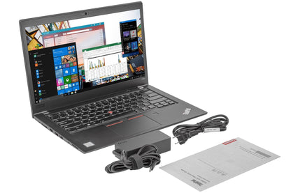Lenovo ThinkPad T480 | 14" IPS FHD (1080p) Business Laptop | Intel Core i5-8350U up to 3.60GHz Quad-Core (8th Gen), 16GB RAM, 512GB NVMe SSD - Windows 11 - Intel® UHD 620, USB-C (Thunderbolt), HDMI - Certified Refurbished (Grade A) - 1 Year Warranty
