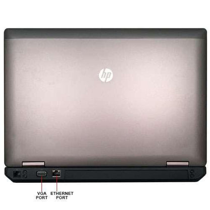 HP ProBook 6460b 14" HD (720p) Notebook PC - Intel Core i5-2410M @ 2.90 GHz (2nd Gen), 16GB RAM, 512GB SSD, Integrated Graphics, DVD-RW, VGA, DisplayPort (DP), Ethernet, Windows 10 Pro x64 (Certified Refurbished Grade A) - 1 Year Warranty