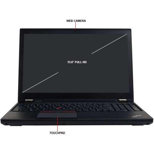 Lenovo ThinkPad P50 Mobile Workstation, 15.6" IPS FHD (1080p)  | Intel Quad Core i7-6700HQ @ 3.5Ghz (6th Gen), 32GB DDR4 RAM, 512GB (NVMe) SSD, NVIDIA Quadro 2GB Graphics, Bluetooth, HDMI - Windows 10, Grade A+ (Certified Refurbished ) - 1 Year Warranty