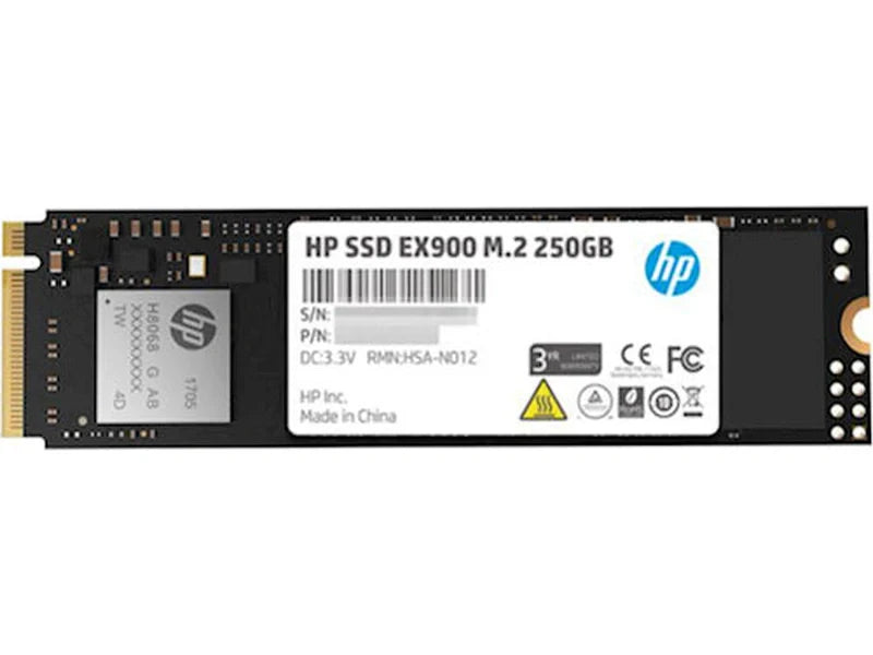 HP EX900 250GB PCIe3.0x4 SSD M.2 SSD 3D NAND Flash [2YY43AA#]
