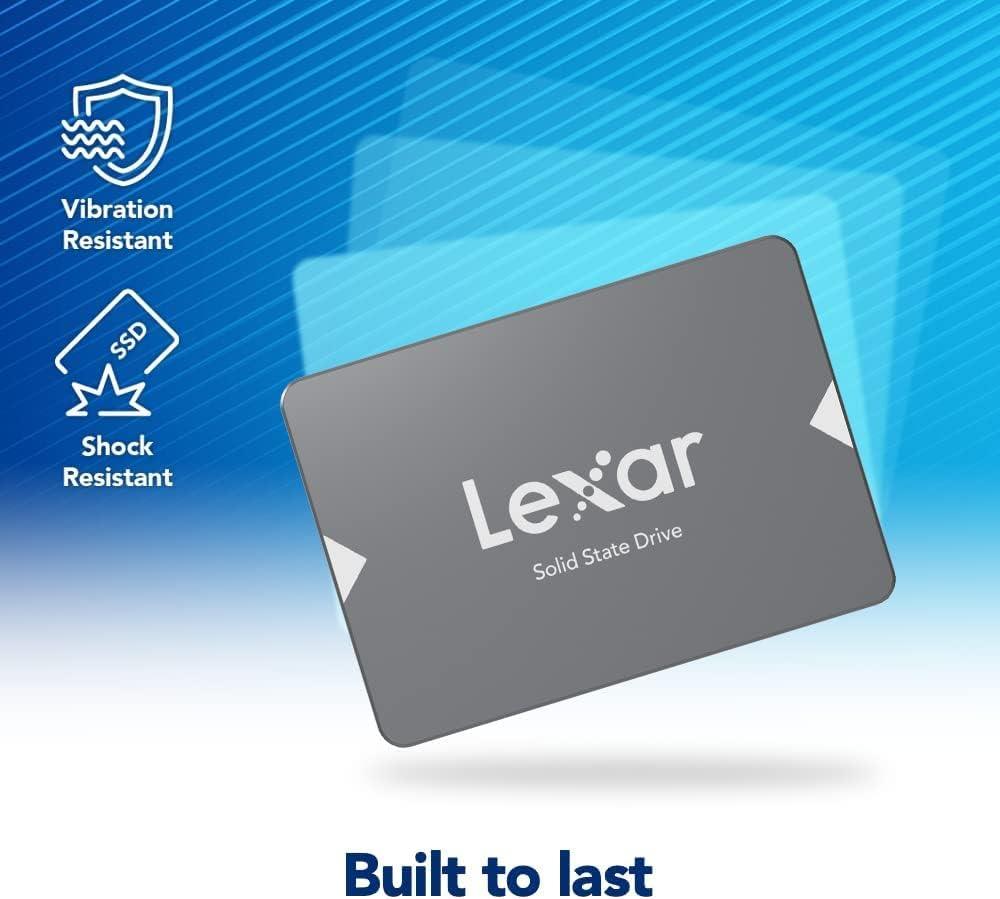 Lexar NS100 2.5” SATA III (6GB/S) 256GB Solid-State Drive Internal Laptop PC Hard Drive, SATA III 2.5" Internal SSD  , New