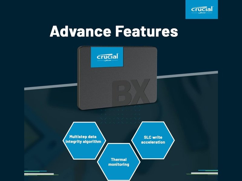 Crucial BX500 500GB SATA 2.5" 3D NAND SSD - CT500BX500SSD1