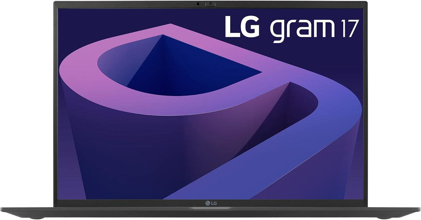 LG GRAM 17-inch Laptop 17Z90Q Ultra-Slim Laptop Intel® Evo (12th Gen) i7-1260P 16GB LPDDR5 512GB NVMe Win11 Home BLACK - Open Box - 1 Year Warranty | Ultra-Lightweight Laptop