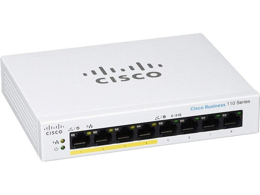 Cisco CBS110-8PP-D-AU CBS110 8-Port Ethernet Switch with 4-Port PoE 32W