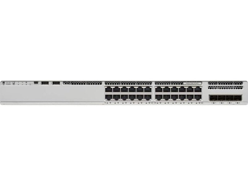 Cisco C9200L-24P-4X-E Catalyst 9200 24 Port PoE+ Switch w/ 4x10G, Network Essentials