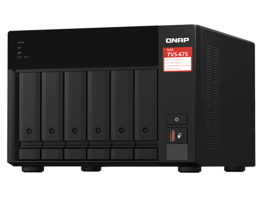 QNAP TVS-675-8G 6 Bay Diskless NAS KX-U6580 8 Core 2.5GHz 8GB