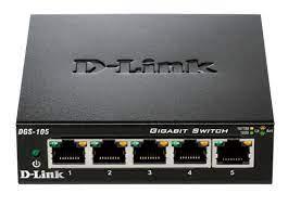 D-LINK DGS-105 SWITCH 5 PORTS GIGABIT METALLIQUE 10/100/1000MBPS - IDÉAL PARTAGE DE CONNEXION ET MISE EN RÉSEAU SMALL/HOME OFFICE