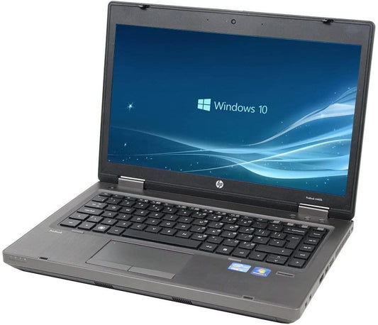 HP ProBook 6460b 14" HD (720p) Notebook PC - Intel Core i5-2410M @ 2.90 GHz (2nd Gen), 8GB RAM, 256GB SSD, Integrated Graphics, DVD-RW, VGA, DisplayPort (DP), Ethernet, Windows 10 Pro x64 (Certified Refurbished Grade A) - 1 Year Warranty