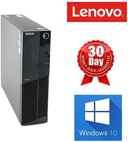Lenovo ThinkCentre M92P (SFF) Desktop | Intel Core i5-3470 @ 3.20GHz (Quad-Core), 8GB RAM, 256GB SSD, Windows 10 Pro x64 | Intel HD Graphics, DisplayPort, VGA, USB 3.0, 1Gb Ethernet, Wi-Fi, Keyboard & Mouse | Small Form Factor PC, 1 Year Warranty