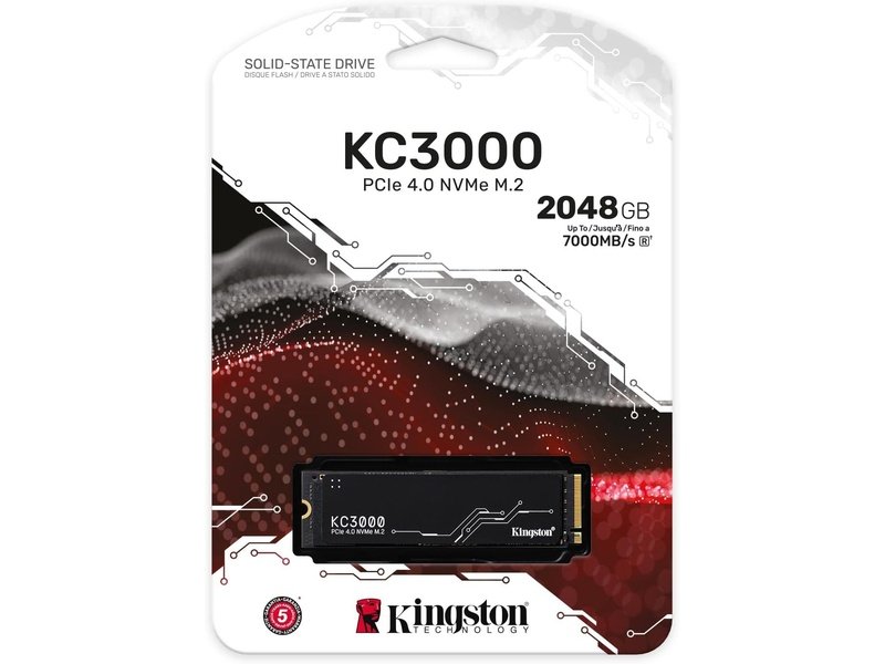 Kingston KC3000 2TB M.2 NVMe PCIe 4.0 SSD