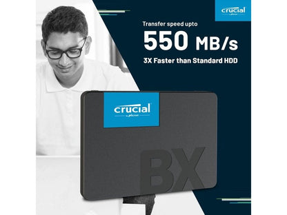 Crucial BX500 500GB SATA 2.5" 3D NAND SSD - CT500BX500SSD1