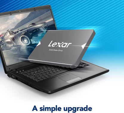 Lexar NS100 2.5” SATA III (6GB/S) 256GB Solid-State Drive Internal Laptop PC Hard Drive, SATA III 2.5" Internal SSD  , New