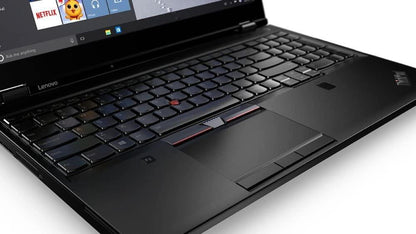 Lenovo ThinkPad P50 Mobile Workstation, 15.6" IPS FHD (1080p)  | Intel Quad Core i7-6700HQ @ 3.5Ghz (6th Gen), 32GB DDR4 RAM, 512GB (NVMe) SSD, NVIDIA Quadro 2GB Graphics, Bluetooth, HDMI - Windows 10, Grade A+ (Certified Refurbished ) - 1 Year Warranty