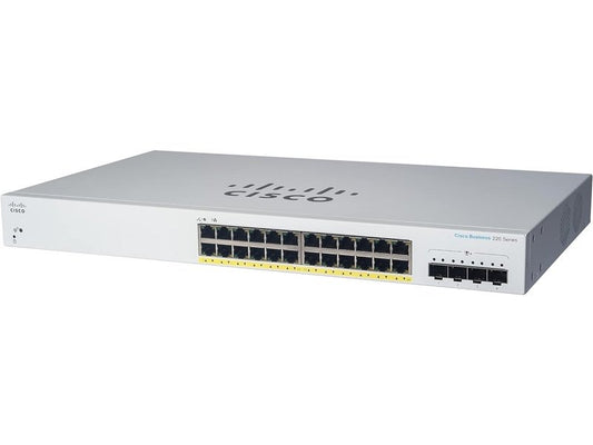 Cisco CBS220-24P-4G-AU CBS220 24-Port Gigabit PoE+ 195W Managed Ethernet Switch w/ 4x1G SFP