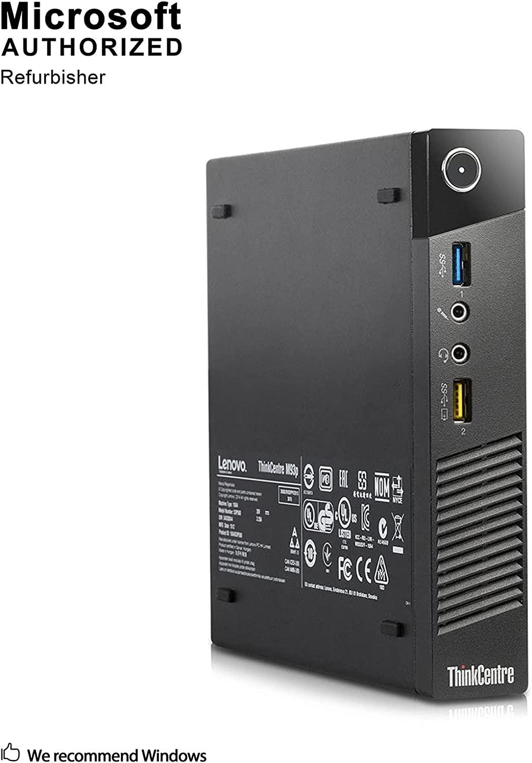 Lenovo ThinkCentre M93P Tiny Mini Desktop PC | Intel Core i5-4590T (Quad-Core) up to 3.6GHz (4th Gen) | 16GB RAM, 256GB SSD, WIFI, Keyboard and Mouse, Windows 10 Pro, VGA + DP, Gigabit Ethernet  - 1 Year Warranty