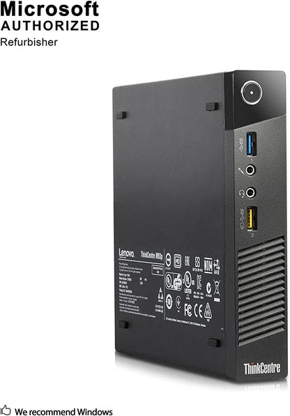 Lenovo ThinkCentre M93P Tiny Mini Desktop PC | Intel Core i5-4590T (Quad-Core) up to 3.6GHz (4th Gen) | 16GB RAM, 256GB SSD, WIFI, Keyboard and Mouse, Windows 10 Pro, VGA + DP, Gigabit Ethernet  - 1 Year Warranty