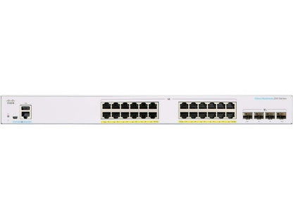 Cisco CBS250-24P-4X-AU CBS250 24-Port Smart PoE+ 195W Switch w/ 4x10G SFP+