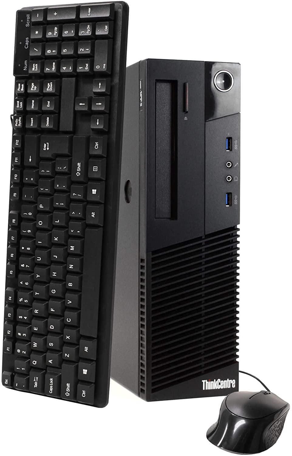 Lenovo ThinkCentre M93P (SFF) & Lenovo ThinkVision 22" (FHD) Monitor - COMBO - Intel Core i5-4570 Quad Core @ 3.6GHz (4th Gen) / 16GB RAM / 256GB SSD / Wi-Fi, Key & Mouse, USB 3.0, VGA, DisplayPort, 1Gb Eth, Win 10 Pro - 1 Year Warranty