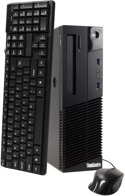 Lenovo ThinkCentre M93P (SFF) & Lenovo ThinkVision 22" (FHD) Monitor - COMBO - Intel Core i5-4570 Quad Core @ 3.6GHz (4th Gen) / 16GB RAM / 256GB SSD / Wi-Fi, Key & Mouse, USB 3.0, VGA, DisplayPort, 1Gb Eth, Win 10 Pro - 1 Year Warranty