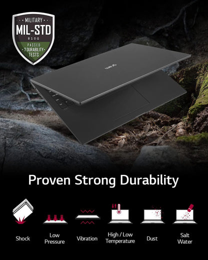 LG GRAM 17-inch Laptop 17Z90Q Ultra-Slim Laptop Intel® Evo (12th Gen) i7-1260P 16GB LPDDR5 512GB NVMe Win11 Home BLACK - Open Box - 1 Year Warranty | Ultra-Lightweight Laptop