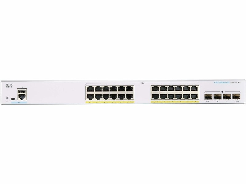 Cisco CBS350-24FP-4G-AU CBS350 24-Port Gigabit PoE+ 370W Managed Switch w/ 4x1G SFP