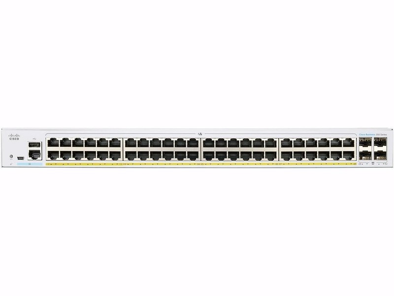 Cisco CBS350-48FP-4X-AU CBS350 48 Port PoE+ 740W Managed Gigabit Switch w/ 4x10G SFP+