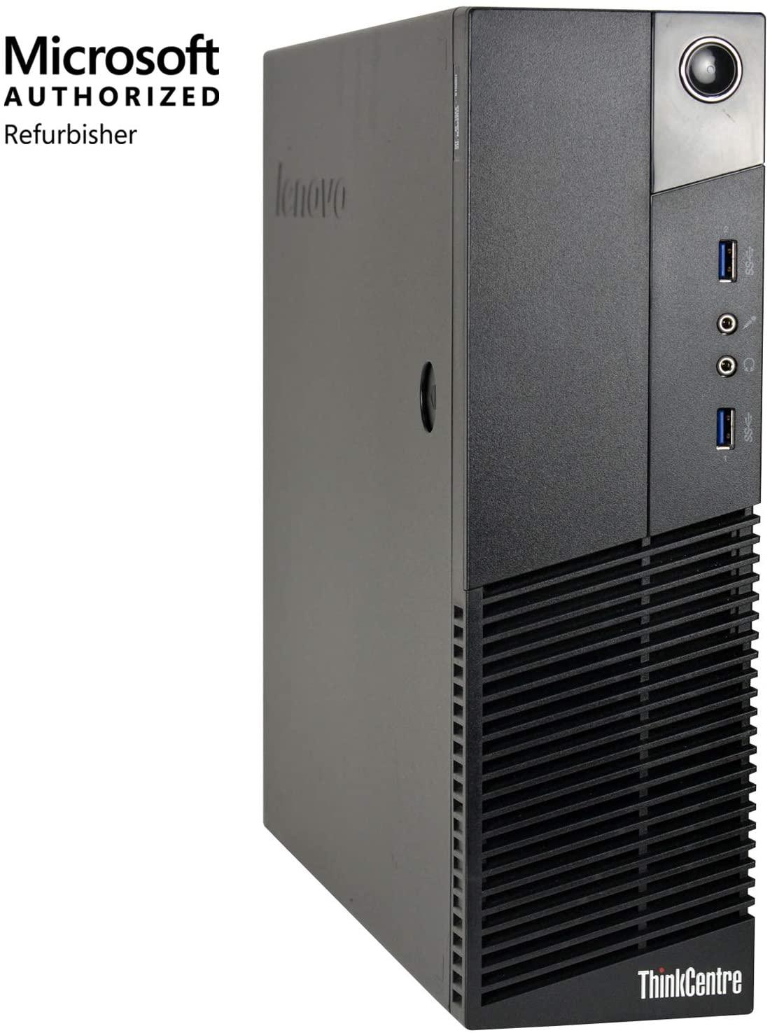 Lenovo ThinkCentre M93P (SFF) / Intel Quad Core i5-4570 (4th Gen) @ 3.6GHz / 8GB DDR3 RAM / 128GB SSD (Solid State Drive) / Wi-Fi, Keyboard & Mouse / USB 3.0 / VGA / DP / Gigabit Ethernet / Windows 10 Pro - 1 Year Warranty - Small Form Factor Desktop