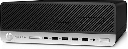 HP ProDesk 600 G4 - Desktop Computer (SFF), Intel i5-8500 Six Core (8th Gen), 16GB RAM, 512GB SSD, 2x DisplayPort & HDMI, USB-C, USB Keyboard USB Mouse & WiFi, Intel HD Graphics 630, Windows 10 Pro, Refurbished, 1 Year Warranty