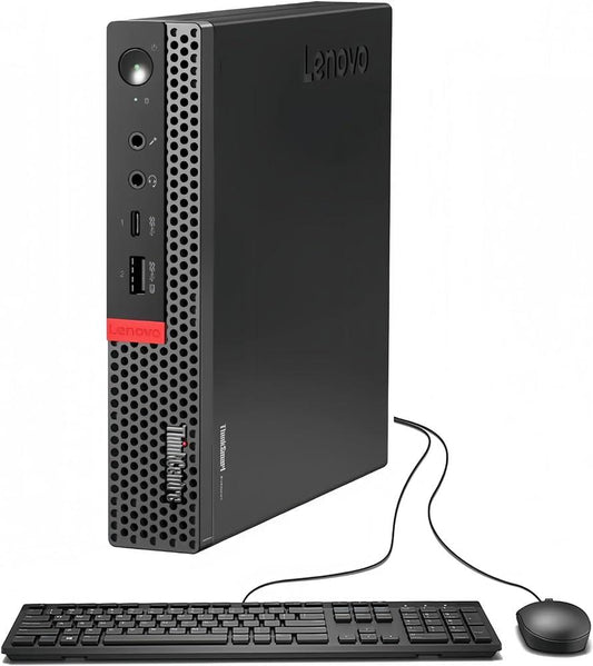 Lenovo ThinkCentre M920q Tiny Desktop PC | Intel Core i7-8700T up to 4.00 GHz Turbo 6-Cores (8th Gen), 24GB RAM, 512GB M.2 SSD, WiFi, Triple 4K Monitor Support, DisplayPort, HDMI, WiFi, Keyboard & Mouse, 1Gb Ethernet - Windows 10 Pro, 1 Year Warranty