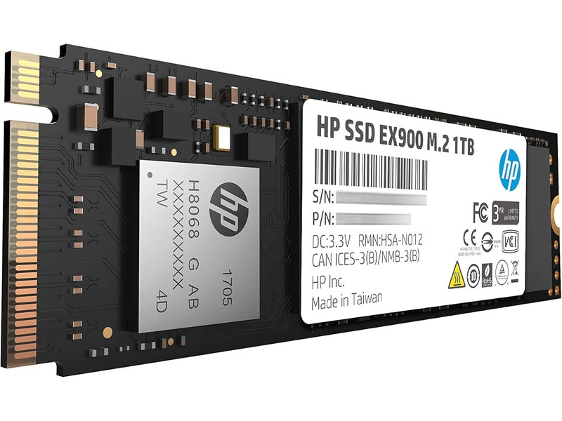 HP EX900 1TB PCIe3.0x4 SSD M.2 SSD 3D NAND Flash [5XM46AA#]