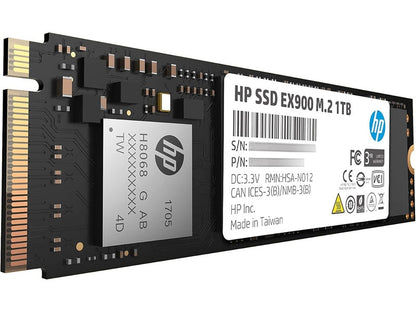 HP EX900 1TB PCIe3.0x4 SSD M.2 SSD 3D NAND Flash [5XM46AA#]