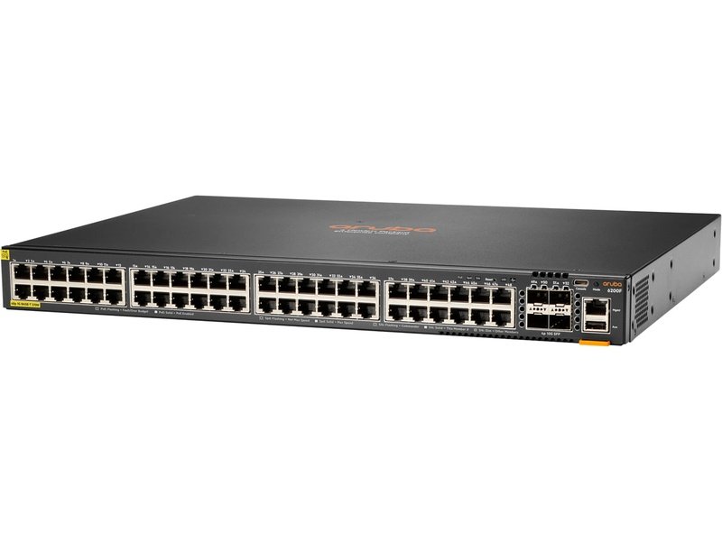 HPE JL728A Aruba 6200F 48-Port PoE+ 740W Manageable Gigabit Switch w/  4x10G SFP+