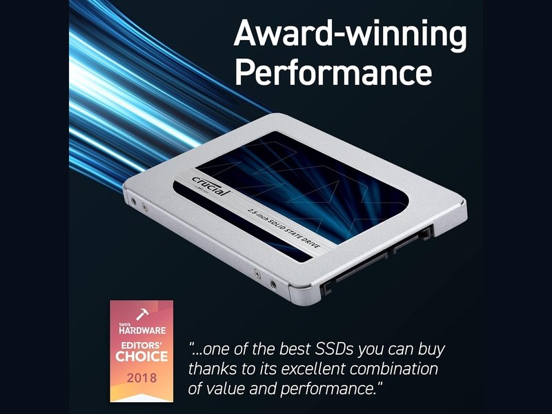 Crucial MX500 1TB 2.5" 3D NAND SATA III SSD CT1000MX500SSD1