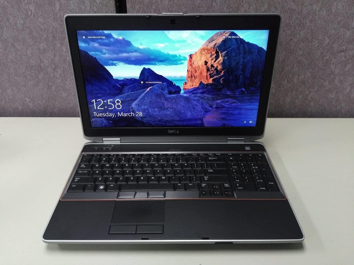 Dell Latitude E6520 15.6" High Performance Laptop Intel Core i5-2520M 2.6GHz, 8GB RAM, 128GB SSD (Solid State Drive) or 500GB HDD, Webcam HDMI DVDRW Windows 10 Pro x64, Grade A (Dell Certified) - 1 Year Warranty