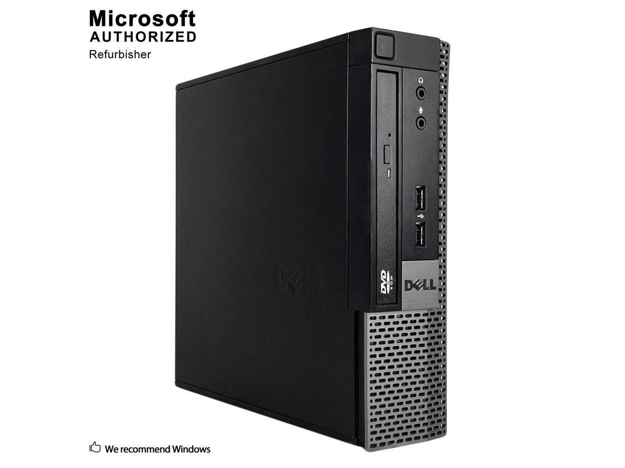 Dell OptiPlex 9020 (USFF) / Intel Quad-Core i5 4590S @ 3.70 GHz / 8GB DDR3 / 128GB SSD / HDMI / DVD-RW / USB WIFI / DisplayPort / VGA / Windows 10 Professional 64 Bit / 1 Year Warranty / Ultra Small Form Factor Desktop PC