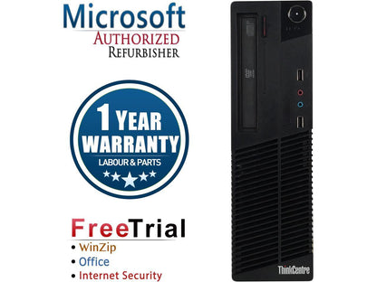 Lenovo ThinkCentre M93P (SFF) & Lenovo ThinkVision 22" (FHD) Monitor - COMBO - Intel Core i5-4570 Quad Core @ 3.6GHz (4th Gen) / 16GB RAM / 256GB SSD / Wi-Fi, Key & Mouse, USB 3.0, VGA, DisplayPort, 1Gb Eth, Win 10 Pro - 1 Year Warranty